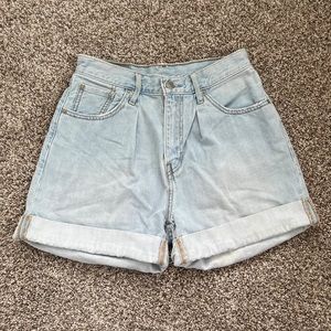 Levi’s Mom/Dad Jean Baggy High-Rise Denim Shorts